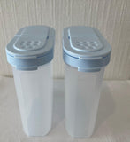 2 Ruimtespaarders Plus 250ml met lichtblauwe deksel