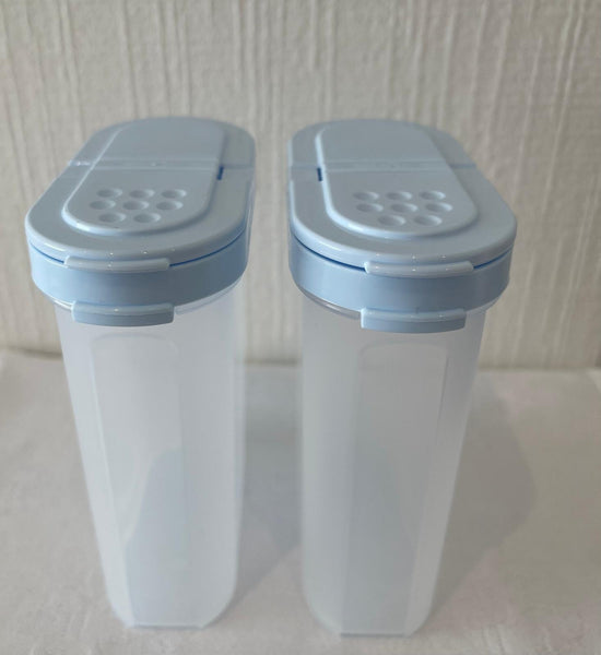 2 Ruimtespaarders Plus 250ml met lichtblauwe deksel